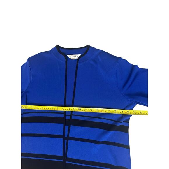 VTG Misook Lot of 3 Knit Green Blue Black Cardigan Jackets Career Travel Large - Picture 13 of 16